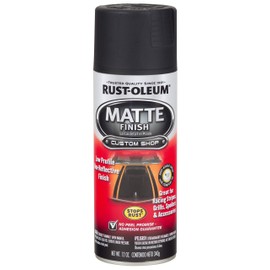 6-Pack of 12 oz Rust-Oleum Brands 263422 Black Automotive Spray Finish, Matte