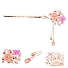 Ipetboom chinese hair sticks flower stick vintage alloy bun hair accessories Accessories folk-custom Opal tiara flower hair sticks for long hair bride hair clip hair stick