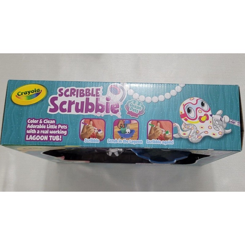 Crayola Blue Lagoon Playset Scribble Scrubbie Ocean Pets by Crayola,