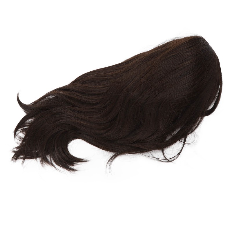 Women Synthetic Wig Long Straight Black Wigs Elastic Hair Wig