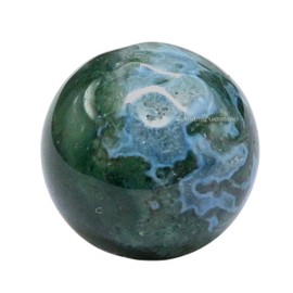 Moss Agate Crystal Ball - 1" Inches Crystal Sphere Meditation Balls for Witchcraft and Decorative Balls - Crystals and Healing Stones Beginners Gift (Pack of 1)