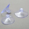 dophee 10-Pack Suction Cups for Glass Table Tops, Rubber Clear