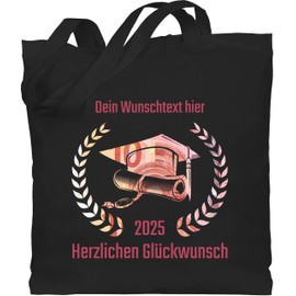 Geschenk mit Namen personalisiert by Shirtracer - Cotton Bag - Your Desired Text Graduation 2024 Congratulations | Gift Bachelor | 10th Grade Graduation Primary School | Master Graduation Gift ABI, 1