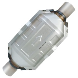 PULCHERFLOW 2 Inch Inlet/Outlet Universal Catalytic Converter Stainless Steel (EPA Compliant)
