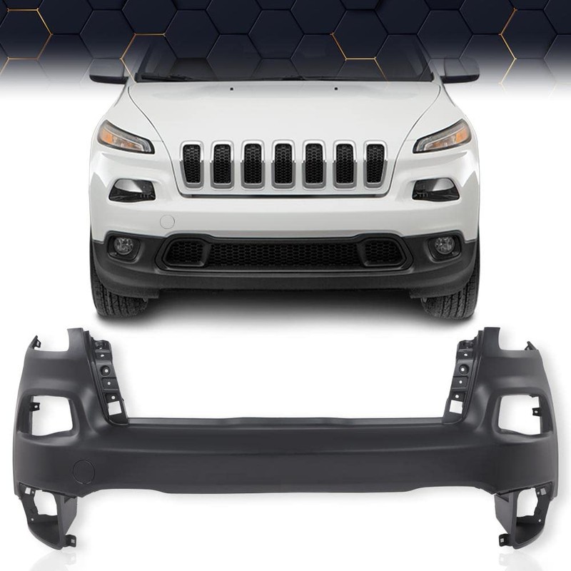 PIT66 Front Upper Bumper Cover Replacement Compatible With Jeep Cherokee