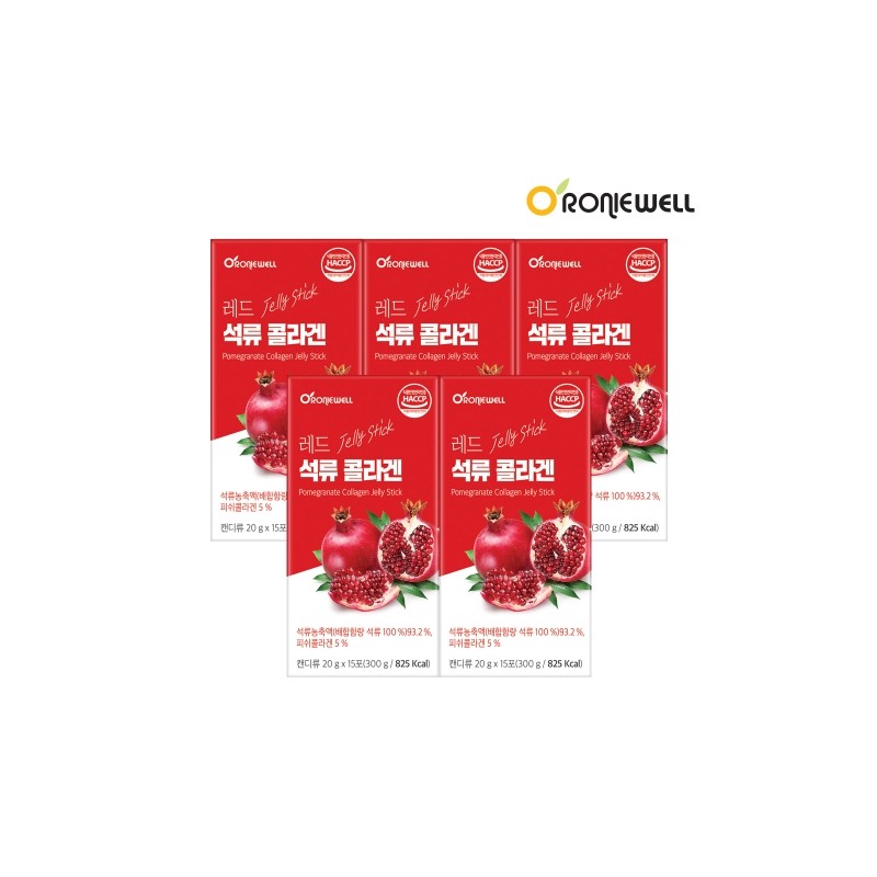 Ronnywell Red Pomegranate Collagen 20g 15 Sachets / 로니웰 레드