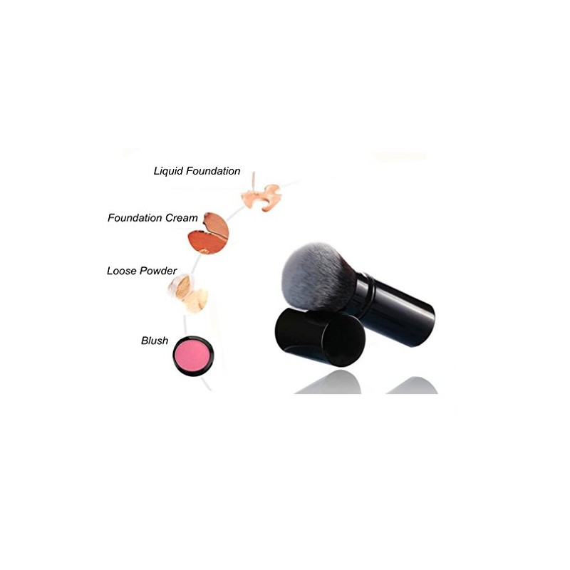 Retractable Makeup Blush Brushes, Sinide Professional Kabuki Brush Set -