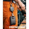 LIUGX Retractable Badge Holders, Heavy Duty Carabiner Keychain, Durable ID