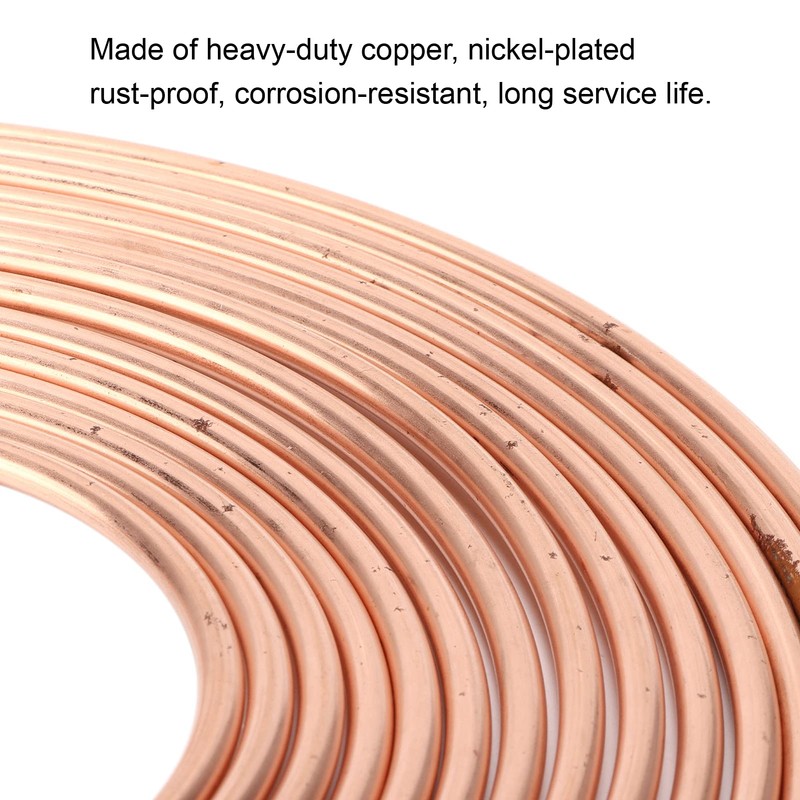 Brake Line, Heavy Duty Nickel Plated Copper Brake Line, 3/16"