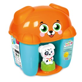 Clementoni Soft Clemmy Puppy Bucket - With Soft Building Blocks & Figures for Baby & Toddlers from 6 Months - Motor Skills Toy with Building Blocks 17769