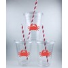 Disposable Crab Birthday Party Cups Set of 12 Crabs