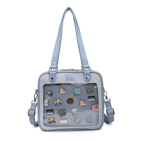 CHERRY SAUCE Imitation Denim PU Ita Bag Backpack Crossbody Bag