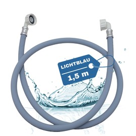 Lichtblau Inlet Hose, Water Hose, Washing Machine, Dishwasher, Dishwasher 2959 Connection 3/4 Inch Angle / Angle with Seal Water Inlet Hose, Size: 1.5 m