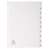 Exacompta 1710E Plastic Index 1-10 for DIN A4 Recycled Plastic
