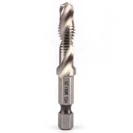 KooingTech M8 HSS 1/4 Inch Hex Shank Drill, Hexagonal Handle Composite Drill Suitable for Drilling, Tap with Tap Power Tool Part