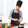 Livdouyu Chef's Hat and Apron Set, Adjustable High Cooking Apron,