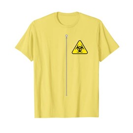 Biohazard Hazmat Easy Lazy DIY Costume Front and Back Design T-Shirt