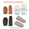 Bdfgh 4 Pairs Leather Sewing Thimble Leather Finger Guards Protector,