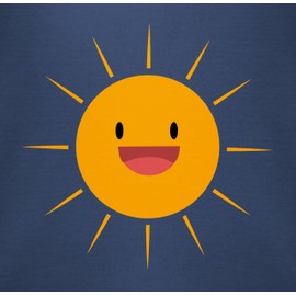 Shirtracer - Baby Bodysuit Boy Girl - Partner Look Family - Sun, 1 Navy Blue, 6-12 months