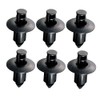 0900-005-00010 Push Rivets (Φ6/Yamaha Type A/Set of 6) Universal Black