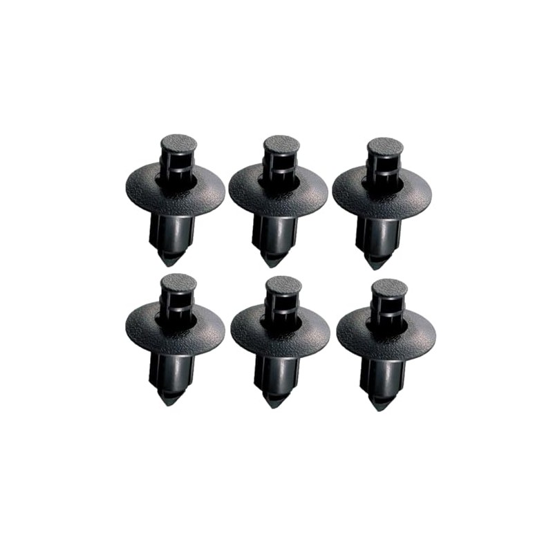 0900-005-00010 Push Rivets (Φ6/Yamaha Type A/Set of 6) Universal Black