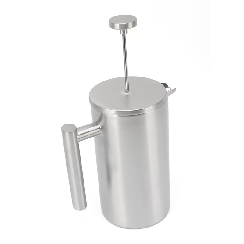 French Press Coffee Maker Dishwasher Safe Double Wall Insulated Rust