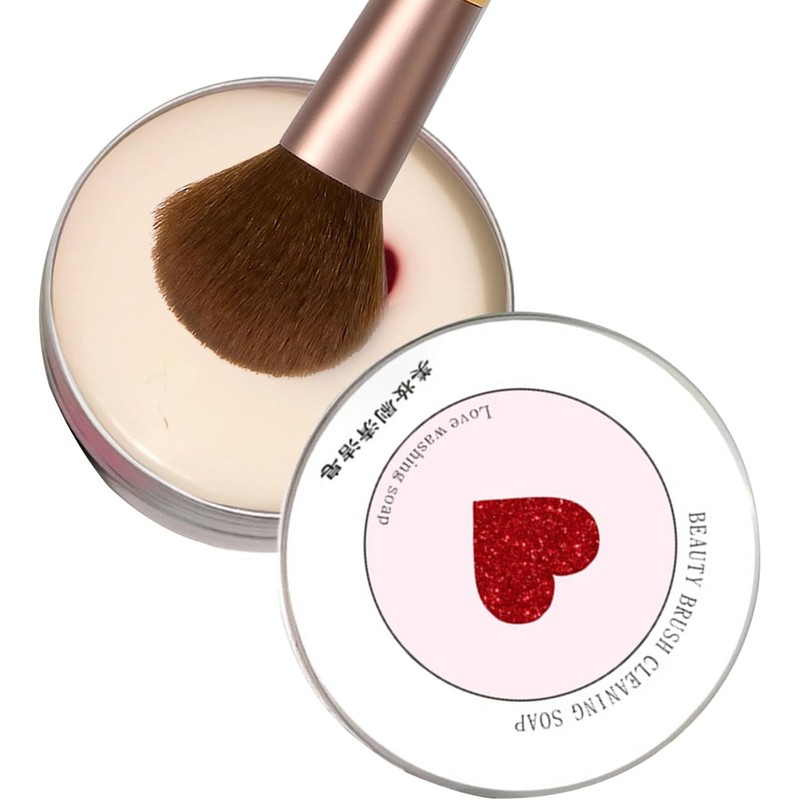 Jabón Para Brochas De Maquillaje Champú Sólido en Forma de