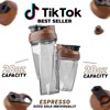 HELIMIX Blender Shaker Bottle Made in USA No Whisk Ball