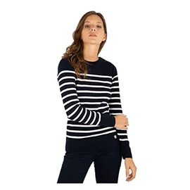 Armor Lux Women's Héritage Marin Groix Pullover, Blue (3jc Rich Navy/Milk 3jc)