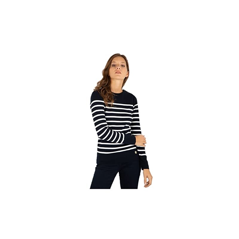 Armor Lux Women's Héritage Marin Groix Pullover, Blue (3jc Rich