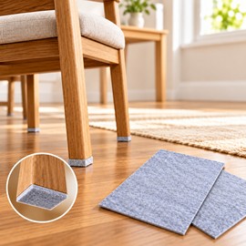 2-Pack Self-Adhesive Felt Furniture Pads - Cut-to-Fit Floor Protectors for Furniture Legs
