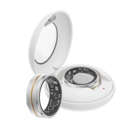 Smart Ring Heart Rate Fitness Tracker Ring Android IOS Smart Rings Men Women Sleep Tracker Smart Ring Fitness Ring Pedometer Fitness Tracker Health Ring Heart Rate Monitor Gold Silver