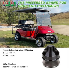 10L0L Golf Cart Drive Clutch for EZGO TXT Gas 2 Cycle 1989-1994,for TXT 4 Cycle 1991-2013,OEM# 26952-G01, 26952-G02, 23817-G1 (Not for RXV Models)