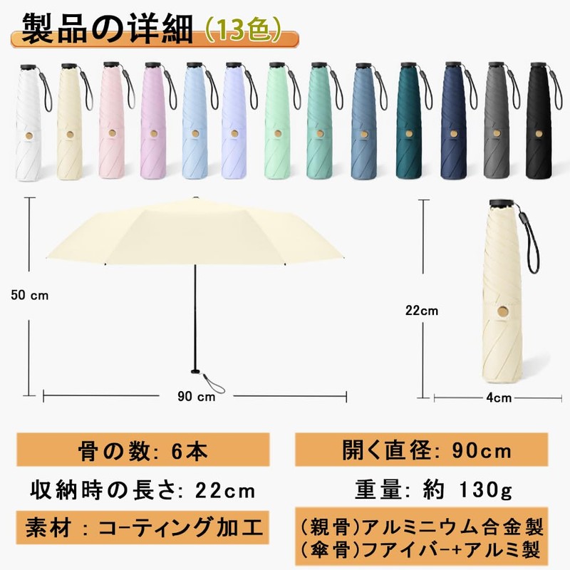 Parasol, 100% UV Protection, Completely Light Blocking, Heat Blocking, Ultra