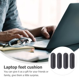 Gatuida Pack of 8 Rubber Foot Pads, Lower Shell Computer Underfeet, Door Buffer Made of Rubber Bumper for Car Doors, Cushion for Computer Feet, Laptop Rubber Feet, L450 Desk Foot Cover