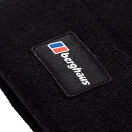 Berghaus Unisex Logo Recognition Beanie, Black/Black, One Size