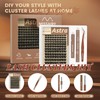 Astra Lash Clusters Kit, D Curly 10-18mm Wispy Individual Lashes