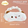 2Pack Cute Bear Sleeping Mask Soft Plush Eye Cover Eyeshade