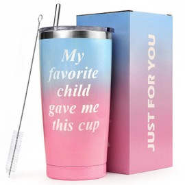 Panspace Gifts for Mom from Daughter Son, Best Mom Ever Gifts, Birthday Gifts for Mom, Funny Presents Christmas Gifts Idea for Mom, Mothers Day Gifts - 20 oz Mom Mug Tumbler