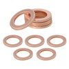 Wevdn 10 PCS Oil Drain Plug Gasket, 14mm Cooper Crush