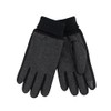 Kenneth Cole Reaction Men's Herringbone Gloves, Black, Large
