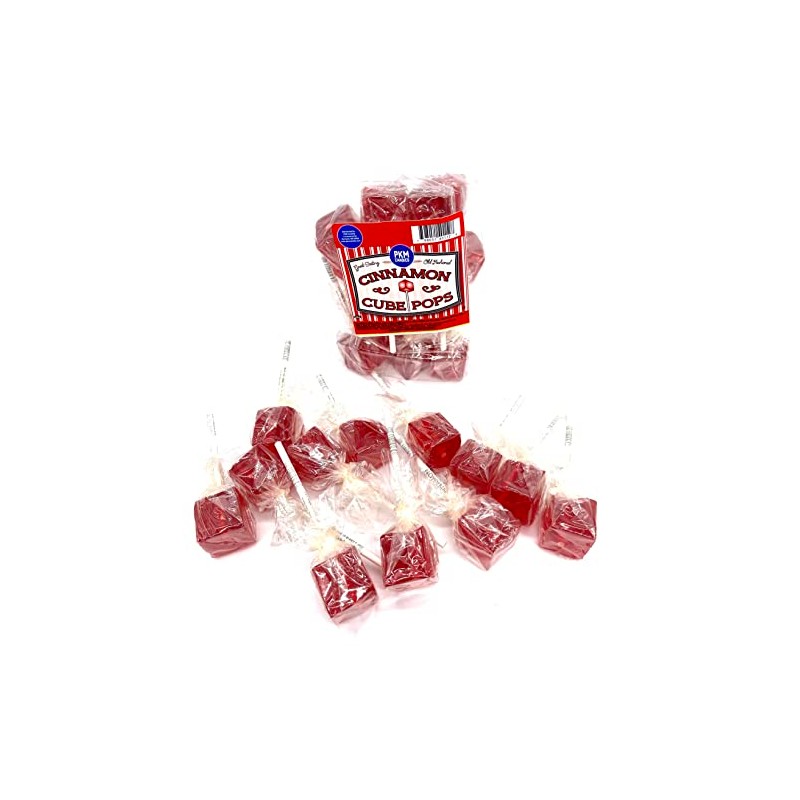 PKM Candies - 12 CT OLD FASHIONED SQUARE Cube Lollipop