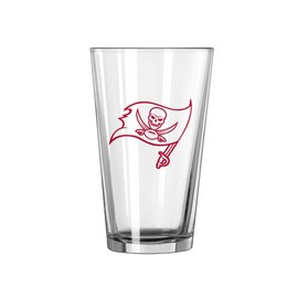 Logo Brands 630-G16P-1: Tampa Bay Buccaneers 16oz Gameday Pint Glass