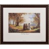 Gerffert Collection Antique Finish Catholic Prints in Gold Tone Wood