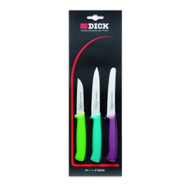 F. DICK Küchenmesser Set ProDynamic 3-TLG (Allzweckmesser mit Wellenschliff, 2 Küchenmesser) 85700092, 27.5 x 8.5 x 1 cm, Schwarz