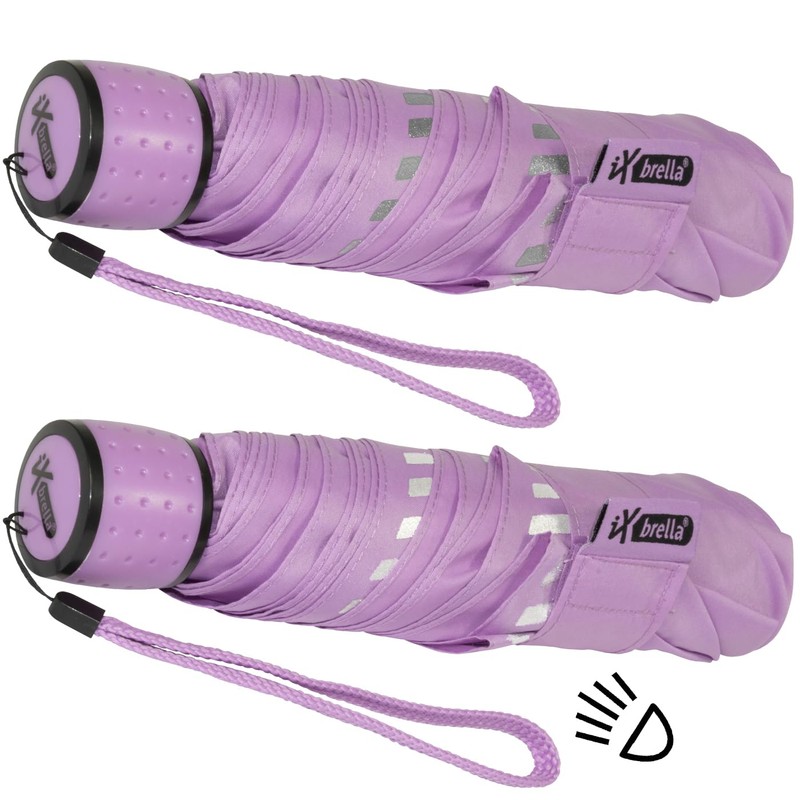 iX-Brella Mini Children's Umbrella, Safety Reflex, Extra Light, Light purple