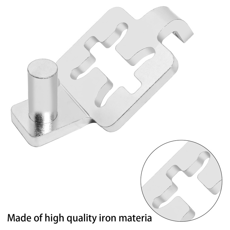 2-Pack T-Post Gate Hinge Kit, Heavy Duty 1-3/8" U-Bolt Clamps,