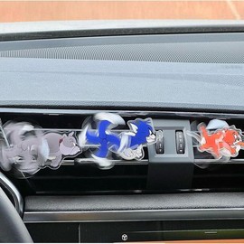 3Pcs TAJ Spike Running Car Vent Spinners for Auto Car Air Freshener, Charm Automotive Air Freshener Spinners Decor Accessories for Men Women