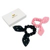 HAARallerliebst Scunchies (Bow with Dots | Pink and Black) for