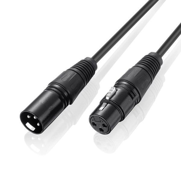 Microphone Cable, XLR Cable, Canon Cable, Microphone Extension Male to Female XLR Balanced Connection for Microphone Recording Pro Recording Compatible with Recording Devices such as Capacitor